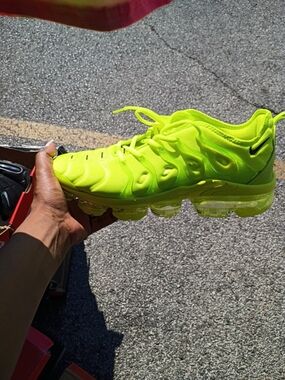 Nike Youth Lime Green VaporMax-Style Sneakers